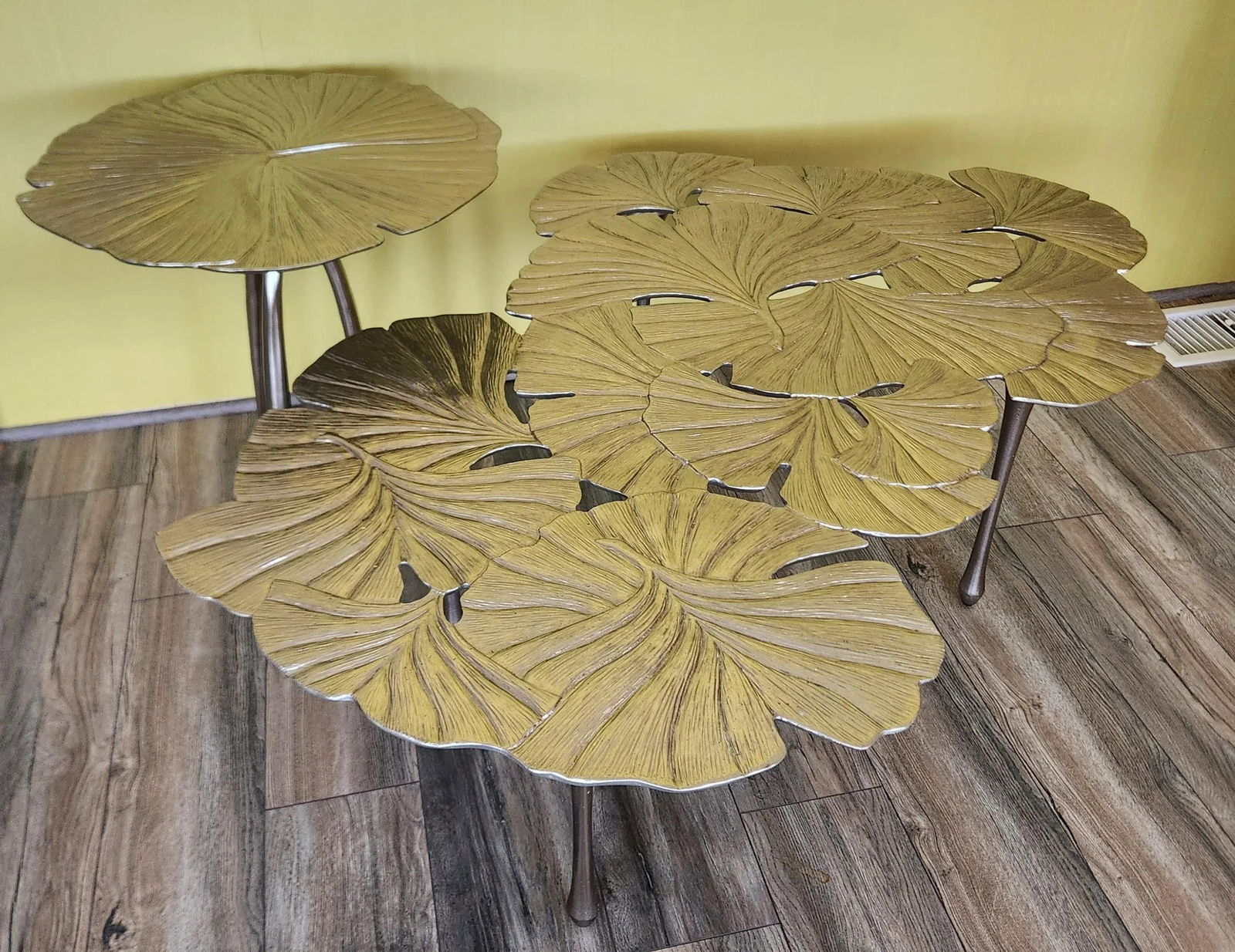 Bernhardt Annabella Stainless Steel Gingko End Table - 9