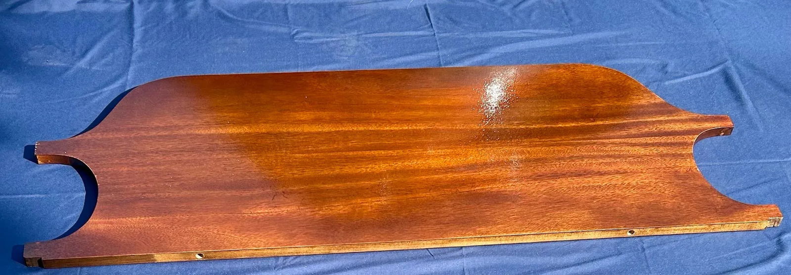 Lexington, Full/Double Size, 4-Poster Cherry Bed, Ornately Carved Rice Design, Reeded Posts, Brass D - 4