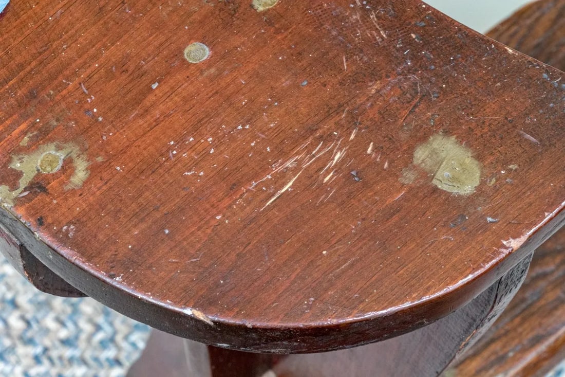 Early 20th Century One of a Kind Artisanal Primitive Hand-Carved Wood Chair - 10