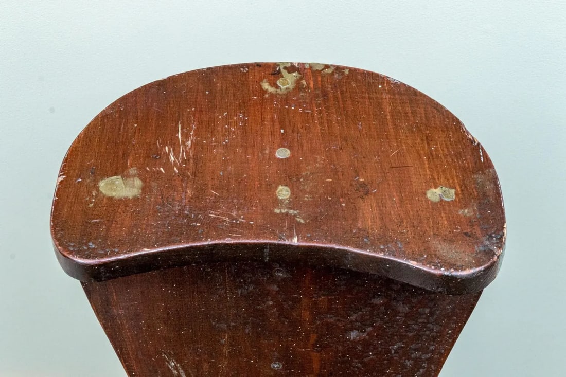 Early 20th Century One of a Kind Artisanal Primitive Hand-Carved Wood Chair - 7