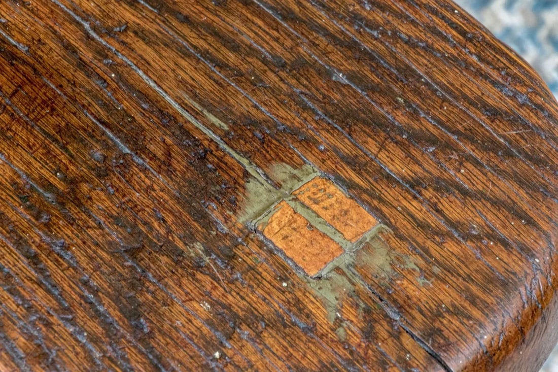 Early 20th Century One of a Kind Artisanal Primitive Hand-Carved Wood Chair - 9