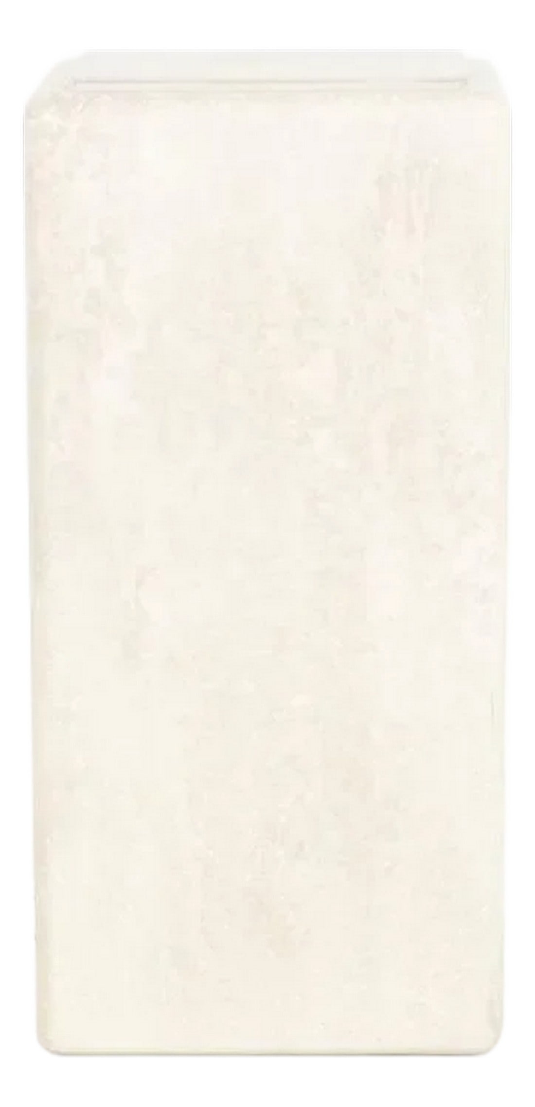 1970s Illuminating Faux Travertine Pedestal: Illuminating Faux Travertine Pedestal Polished resin pedestal with faux travertine finish, topped with a frosted lucite surface. Fitted with a plug-in cord and on/off switch. Provides an illuminated