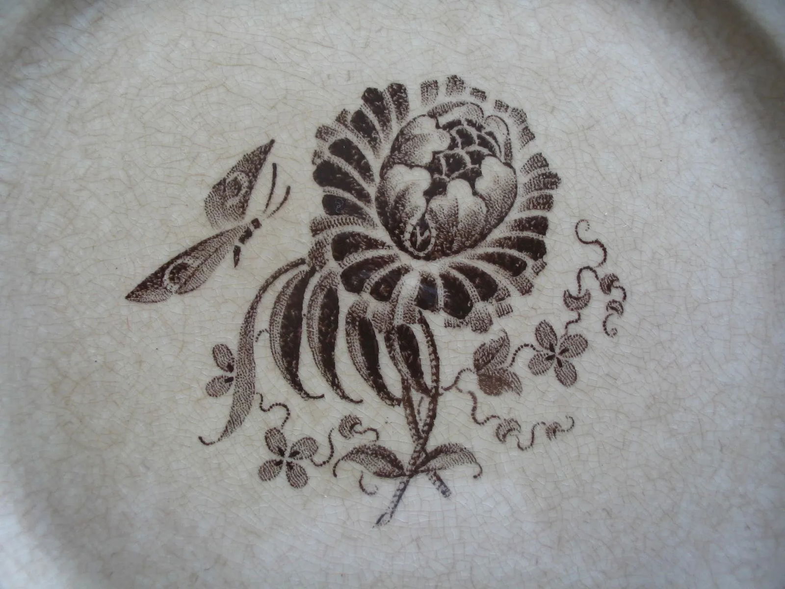 Gefle "Hera" Cream and Brown Glazed Porcelain China 56-Pc Dinnerware Set Circa 1930s by Herbert - 12