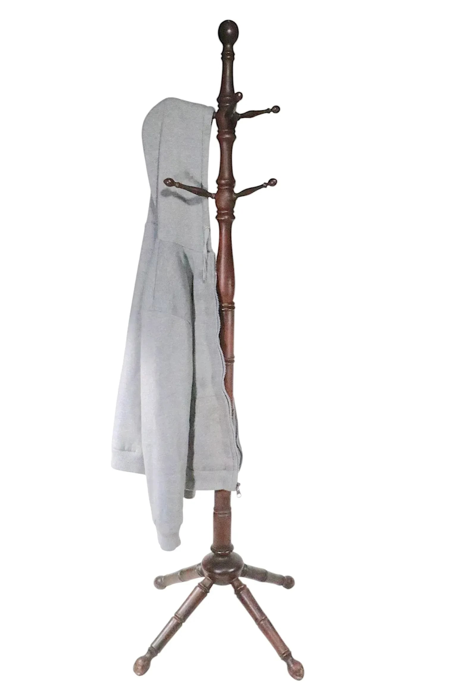 Turn of the Century Oak Victorian Arts and Crafts Coat Tree Rack Stand C. 1890/1920 - 11