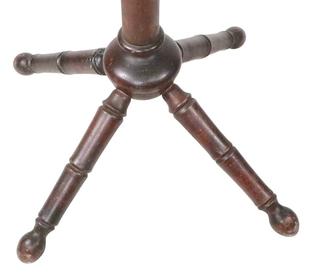 Turn of the Century Oak Victorian Arts and Crafts Coat Tree Rack Stand C. 1890/1920 - 12
