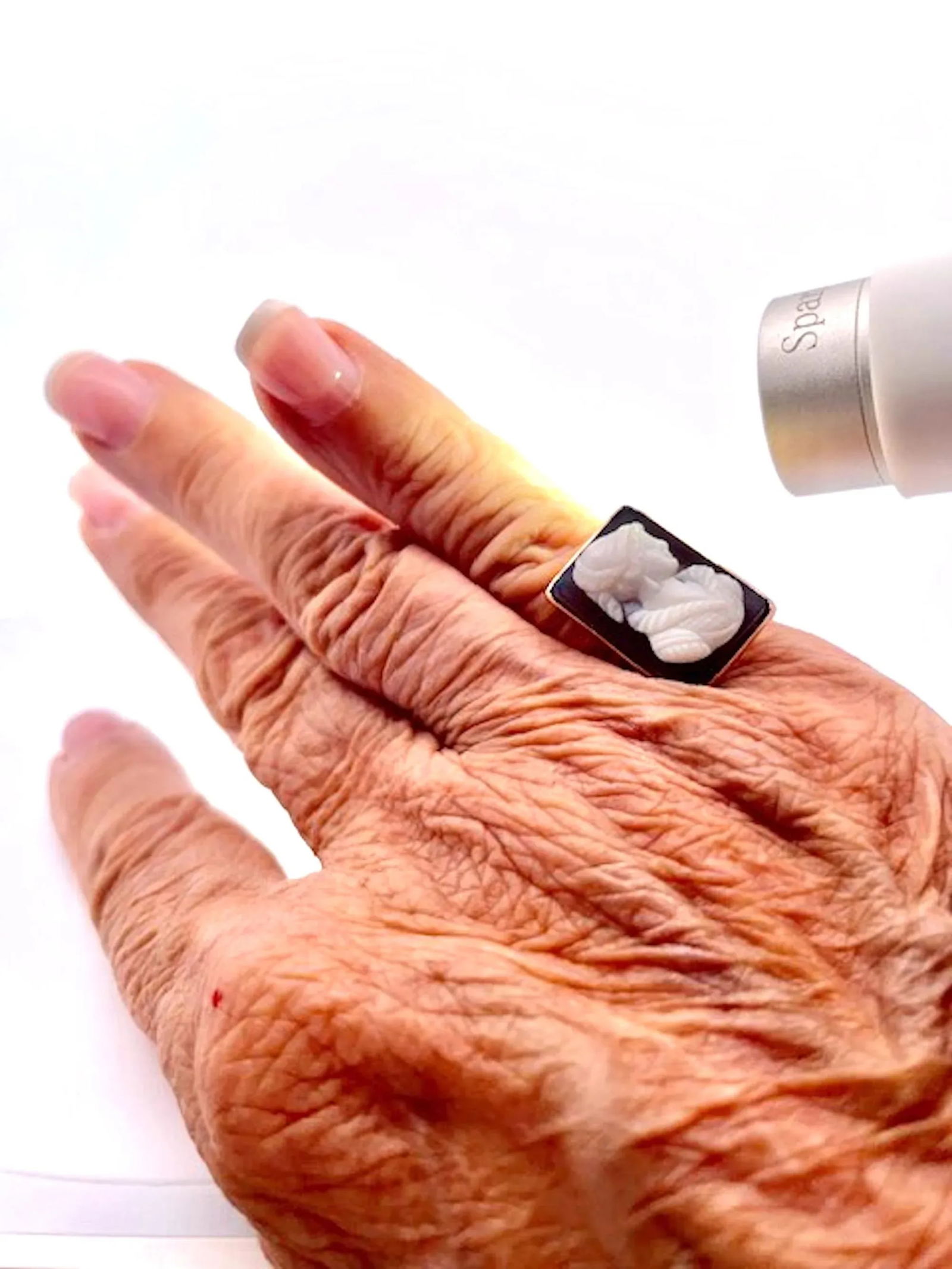 Late 19th Century Hardstone Cameo Ring 14k Yellow Gold, Size 6.5 - 2