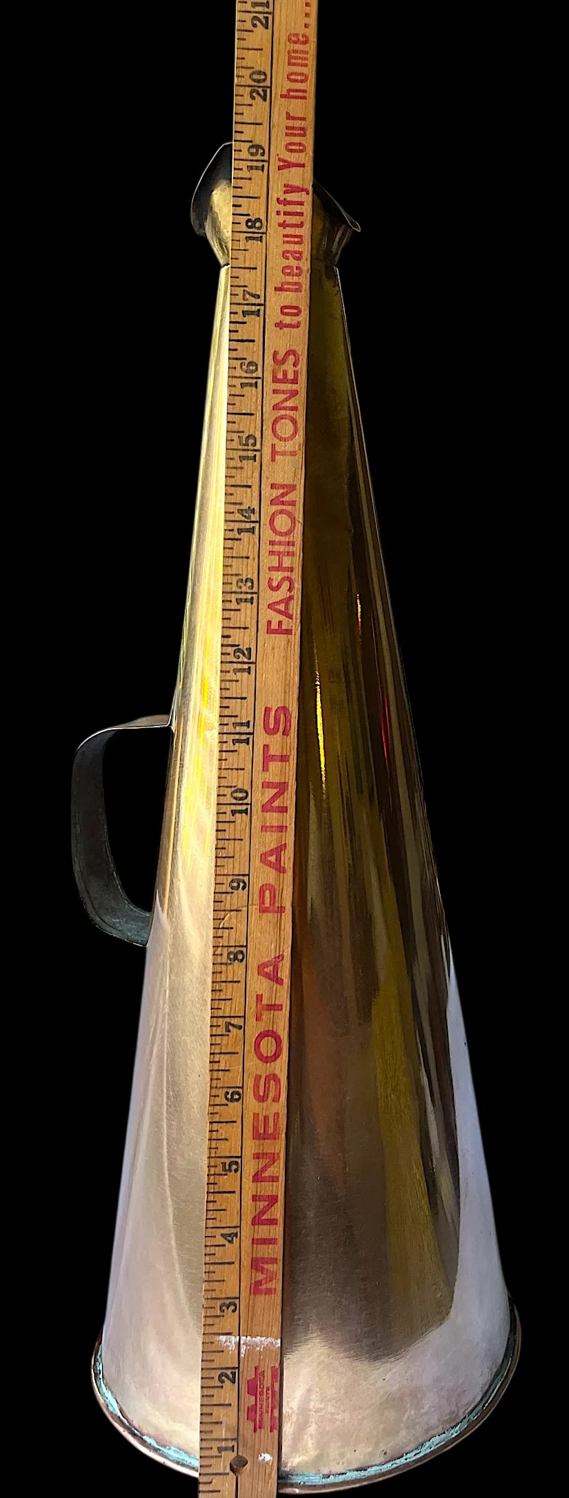 Antique Early 20th Century Brass Nautical Megaphone - 3