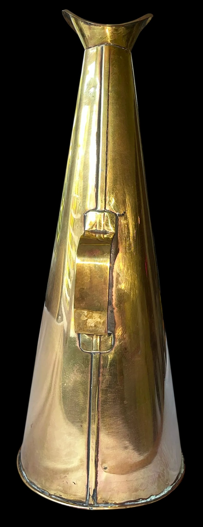 Antique Early 20th Century Brass Nautical Megaphone - 4