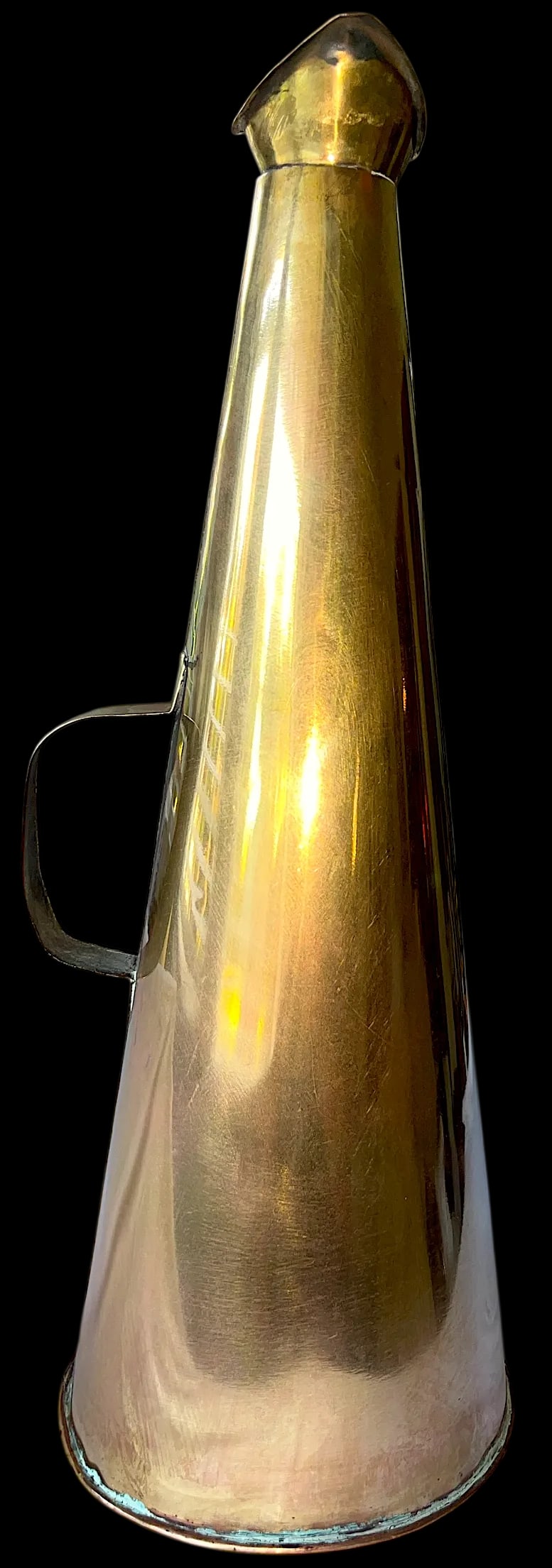 Antique Early 20th Century Brass Nautical Megaphone - 5