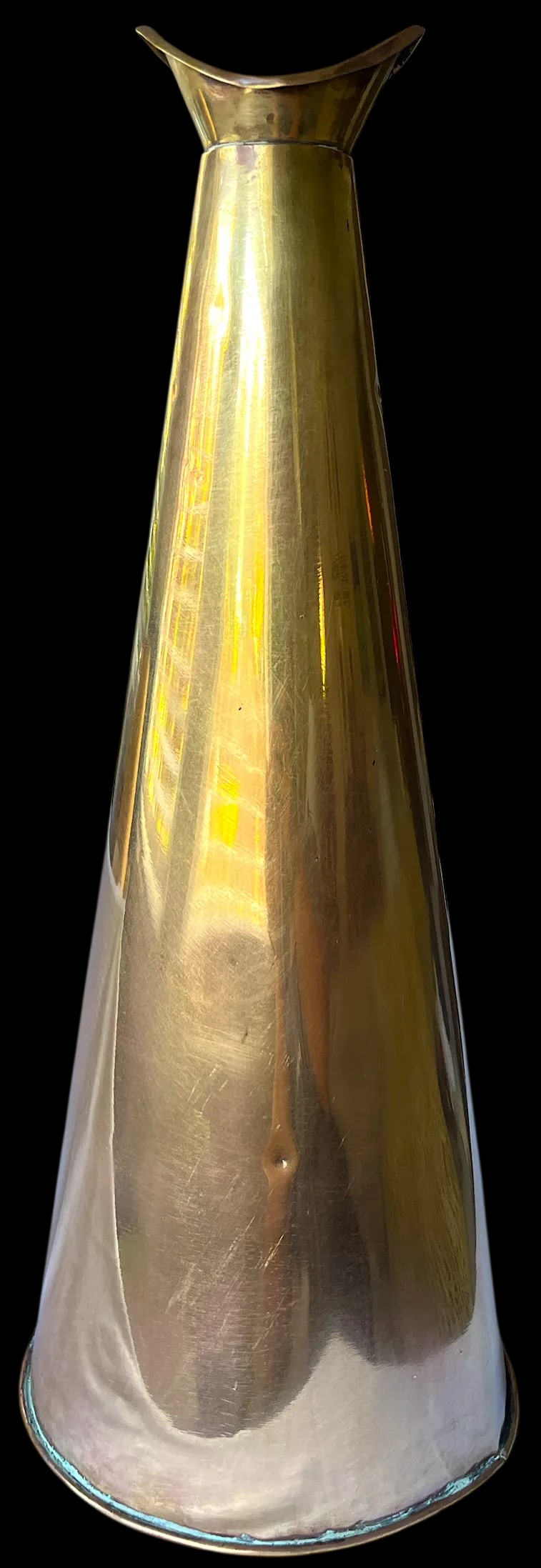 Antique Early 20th Century Brass Nautical Megaphone - 6