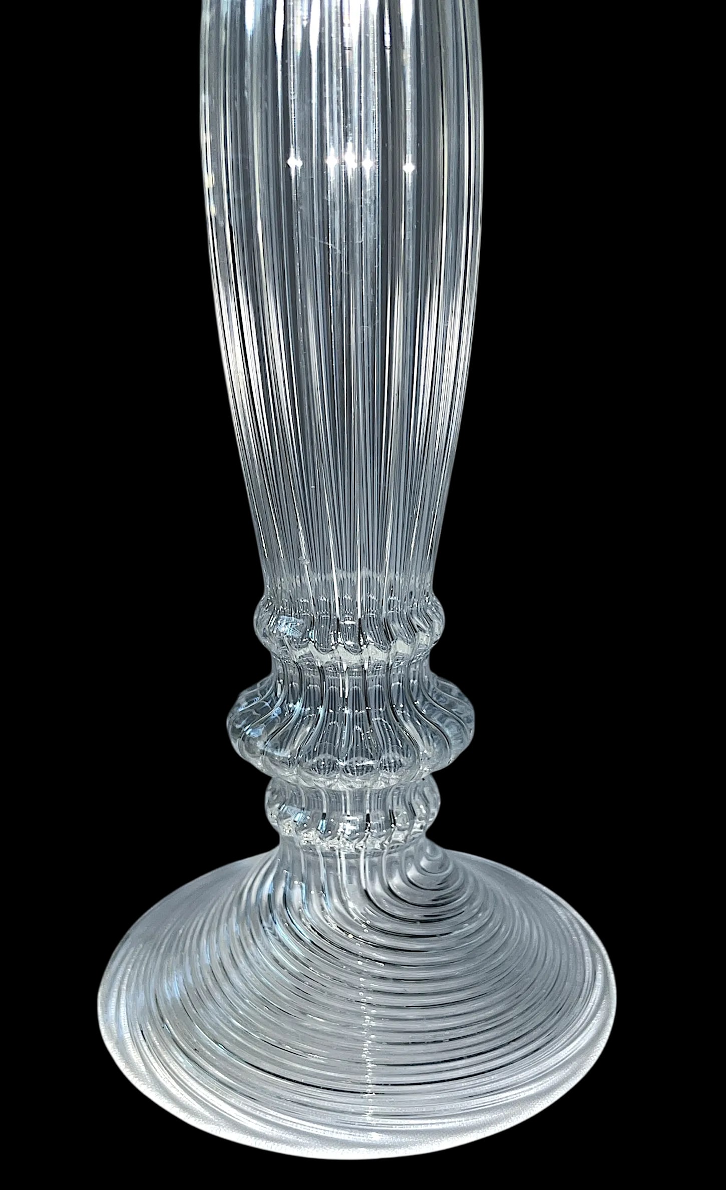 12.5" Hand-Blown Venetian Murano Style Glass Candlestick Holders - A Pair - 4