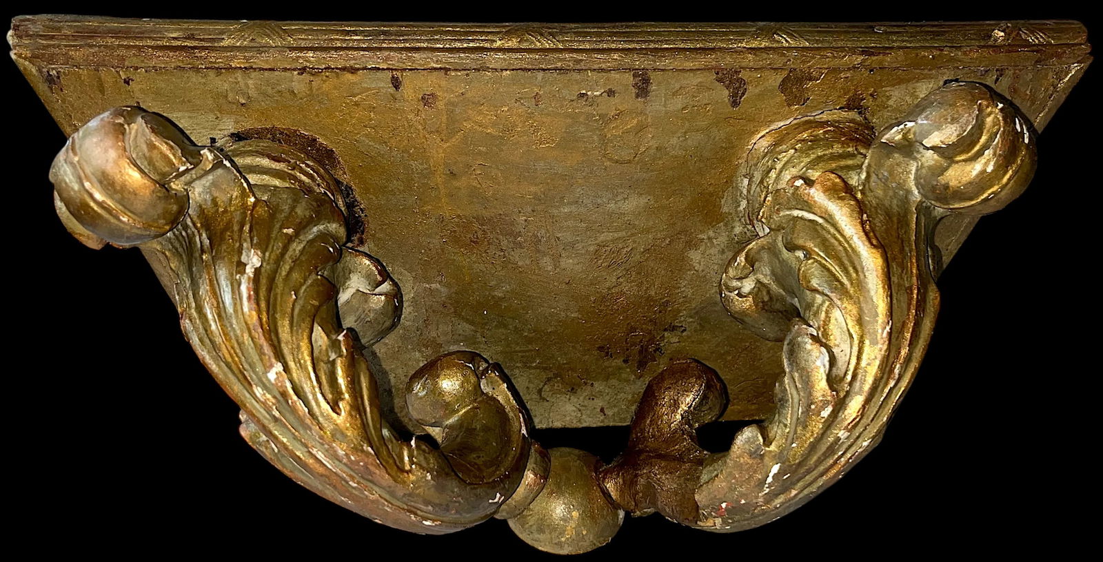 Antique Late 18th Century Italian Rococo Giltwood Wall Brackets – A Pair - 3