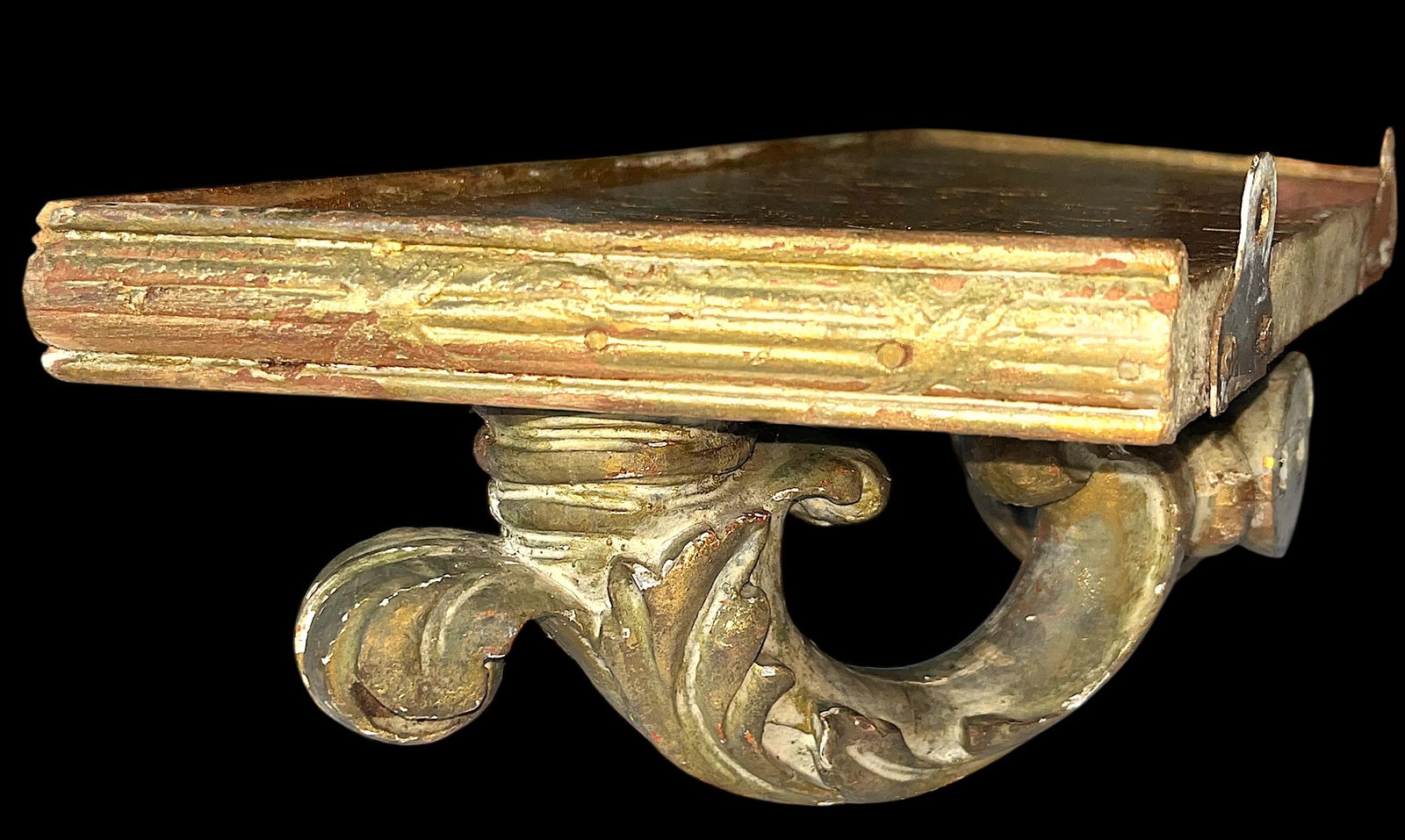 Antique Late 18th Century Italian Rococo Giltwood Wall Brackets – A Pair - 6