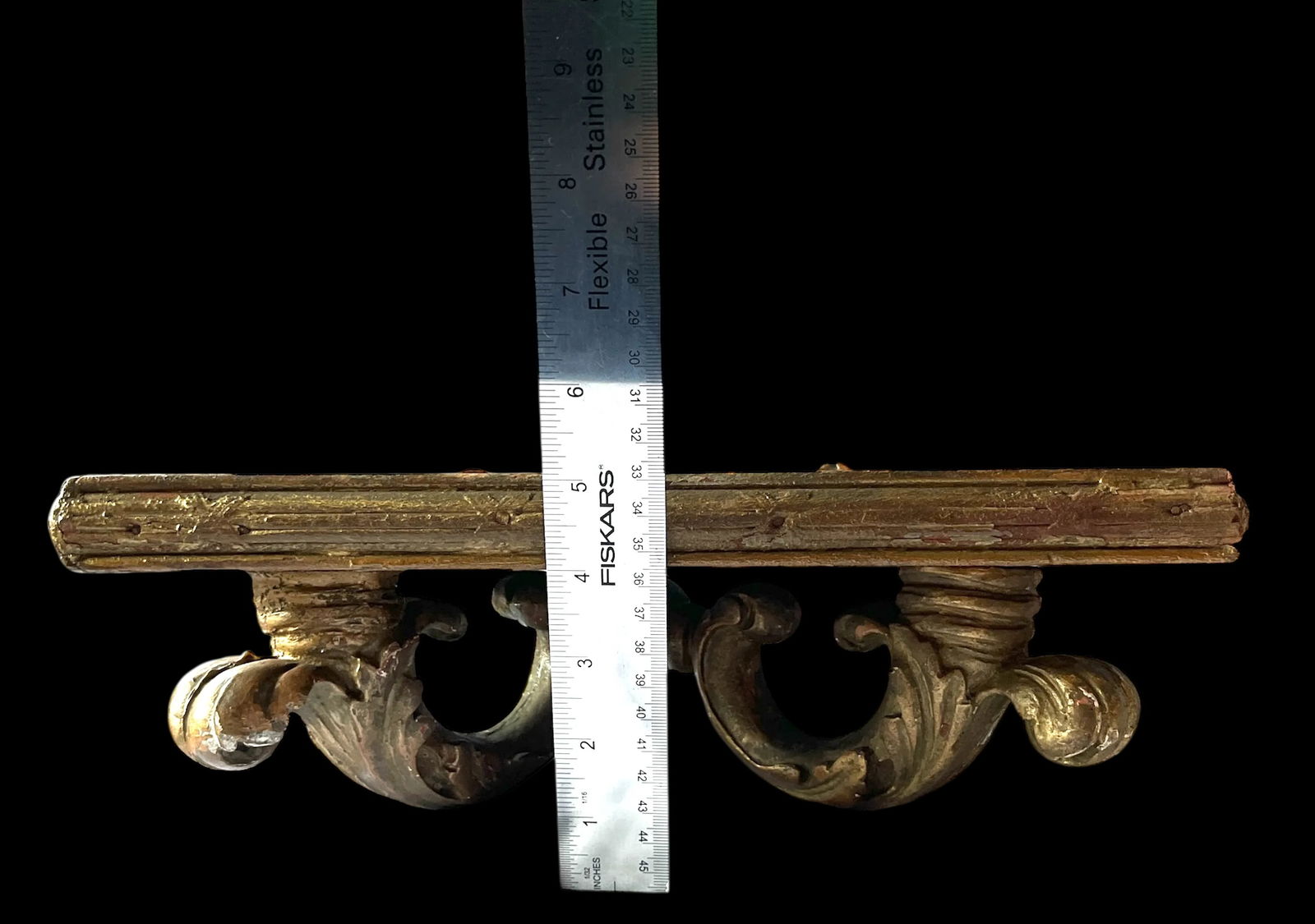 Antique Late 18th Century Italian Rococo Giltwood Wall Brackets – A Pair - 9