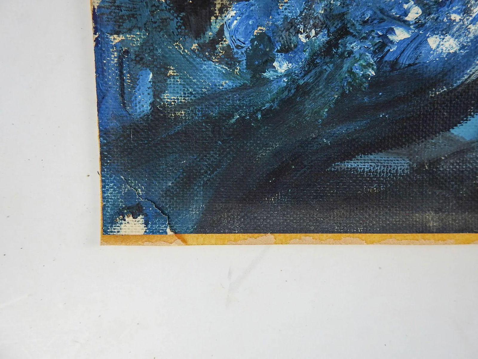 Mid-Century Abstract Ship in Storm Seascape Painting - 3