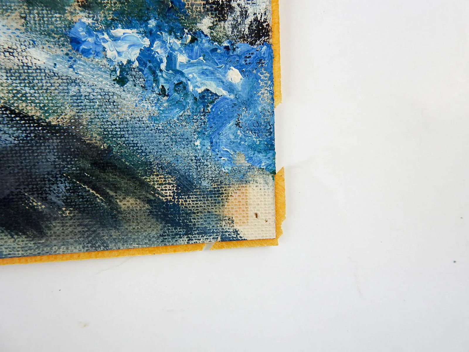 Mid-Century Abstract Ship in Storm Seascape Painting - 4