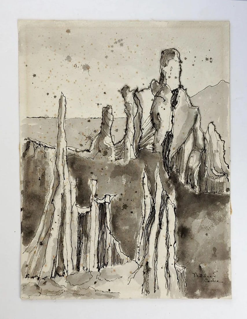 Mid-Century Modernist Mildred Cocke Colorado Landscape Painting - 3