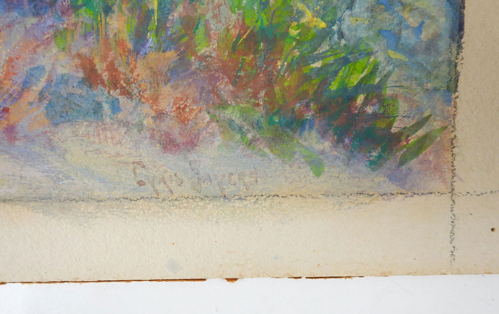 Mid 20th Century Colorful Sunny Day Landscape Painting - 2