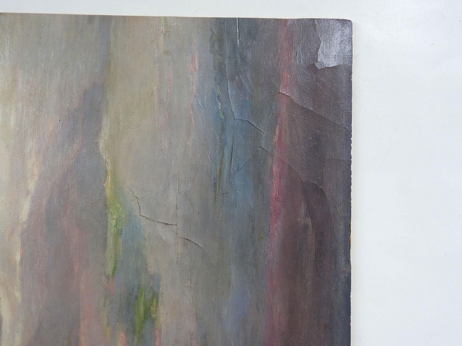 Abstract Pink & Gray Painting - 4