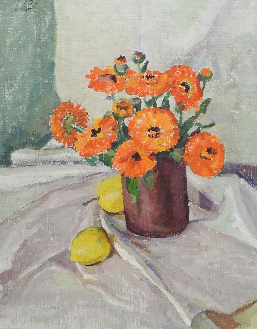 Early 20th Century Impressionist Mountain Village Painting - 2