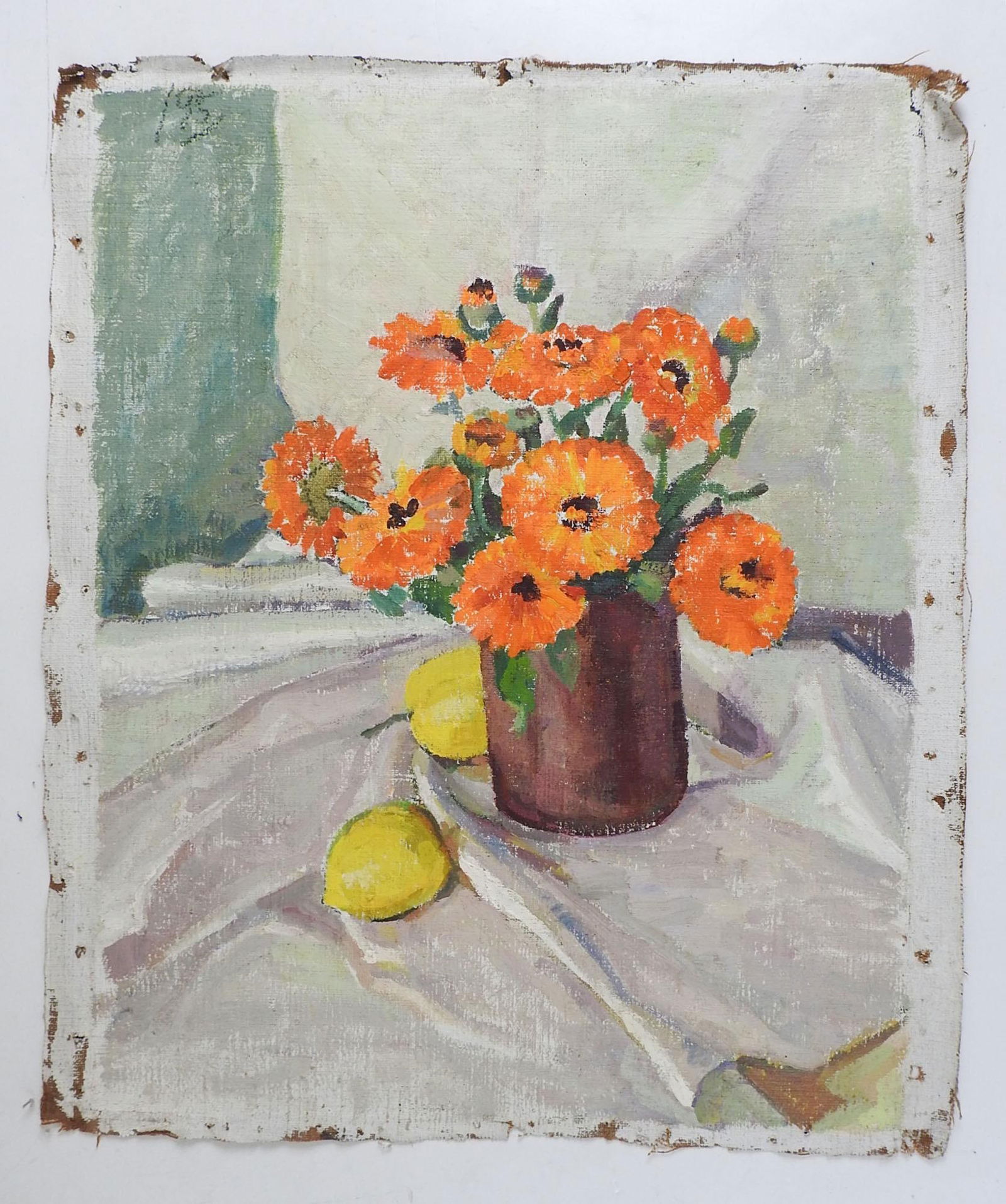 Early 20th Century Impressionist Mountain Village Painting - 4