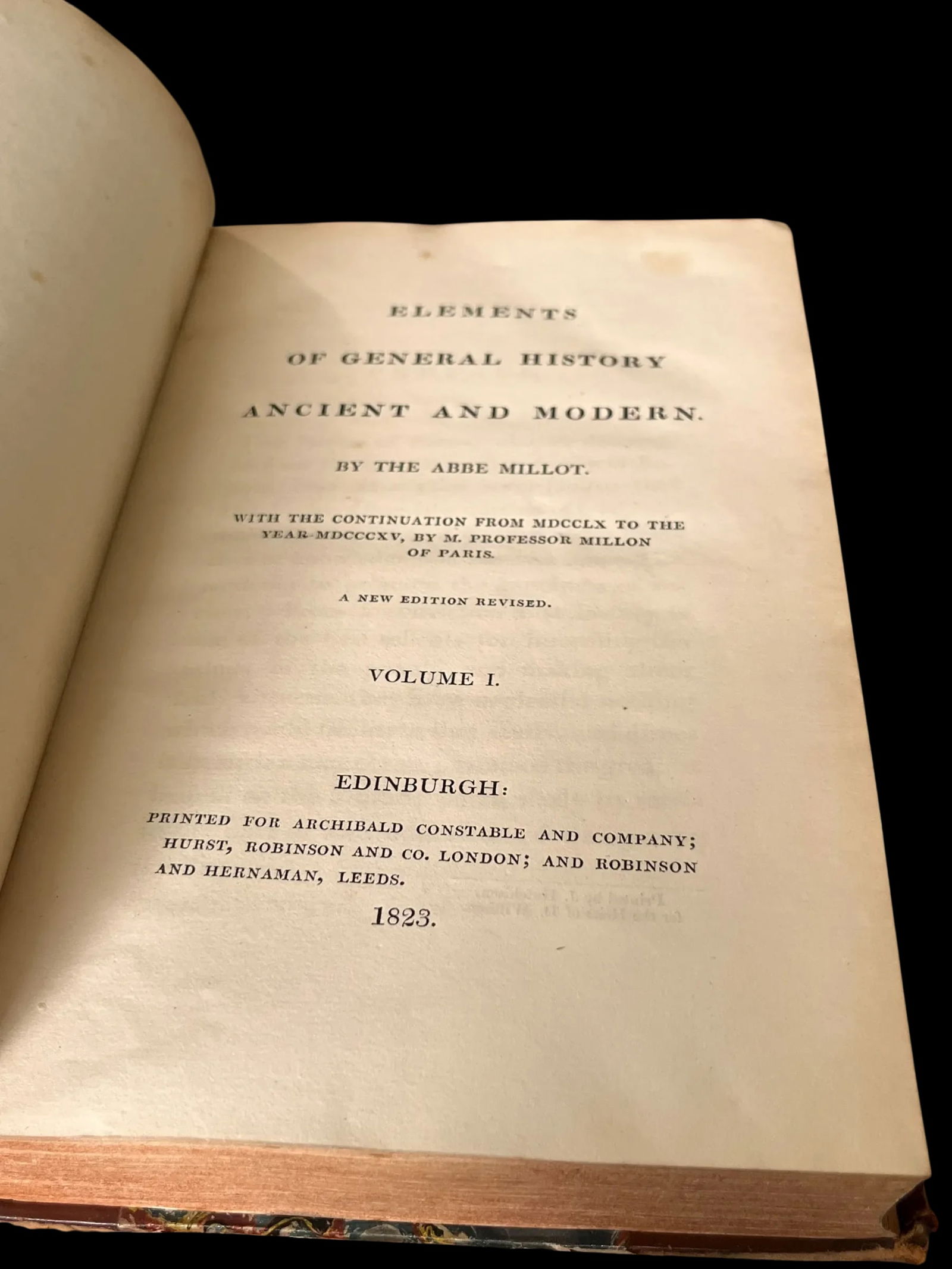 Antique Early 19th Century Leather-Bound Books Â‚Ã„Ã¬ MillotÂ - 5