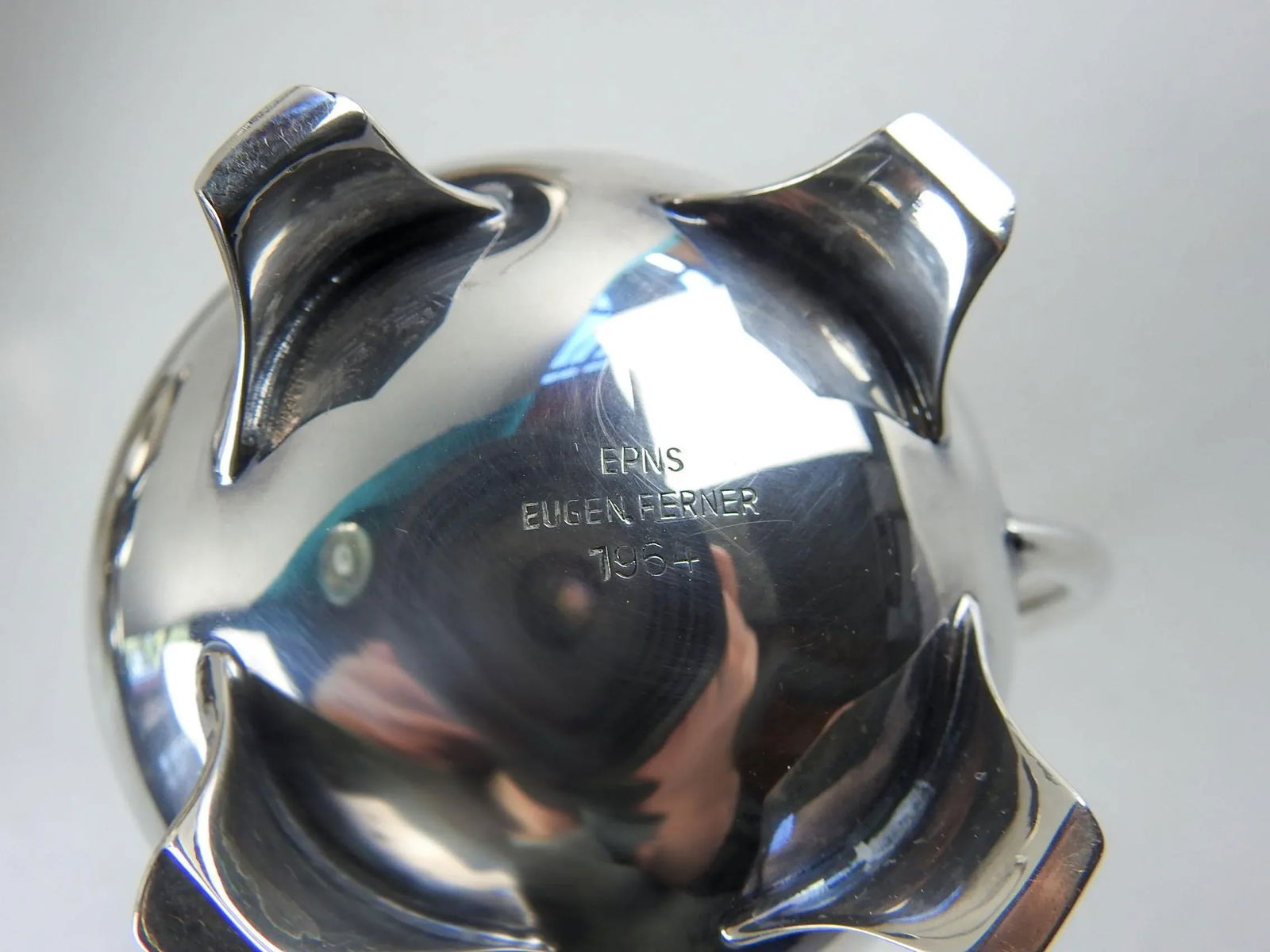 Mid 20th Century Eugen Ferner Tea and Coffee Silverplate Service - Set of 5 - 4