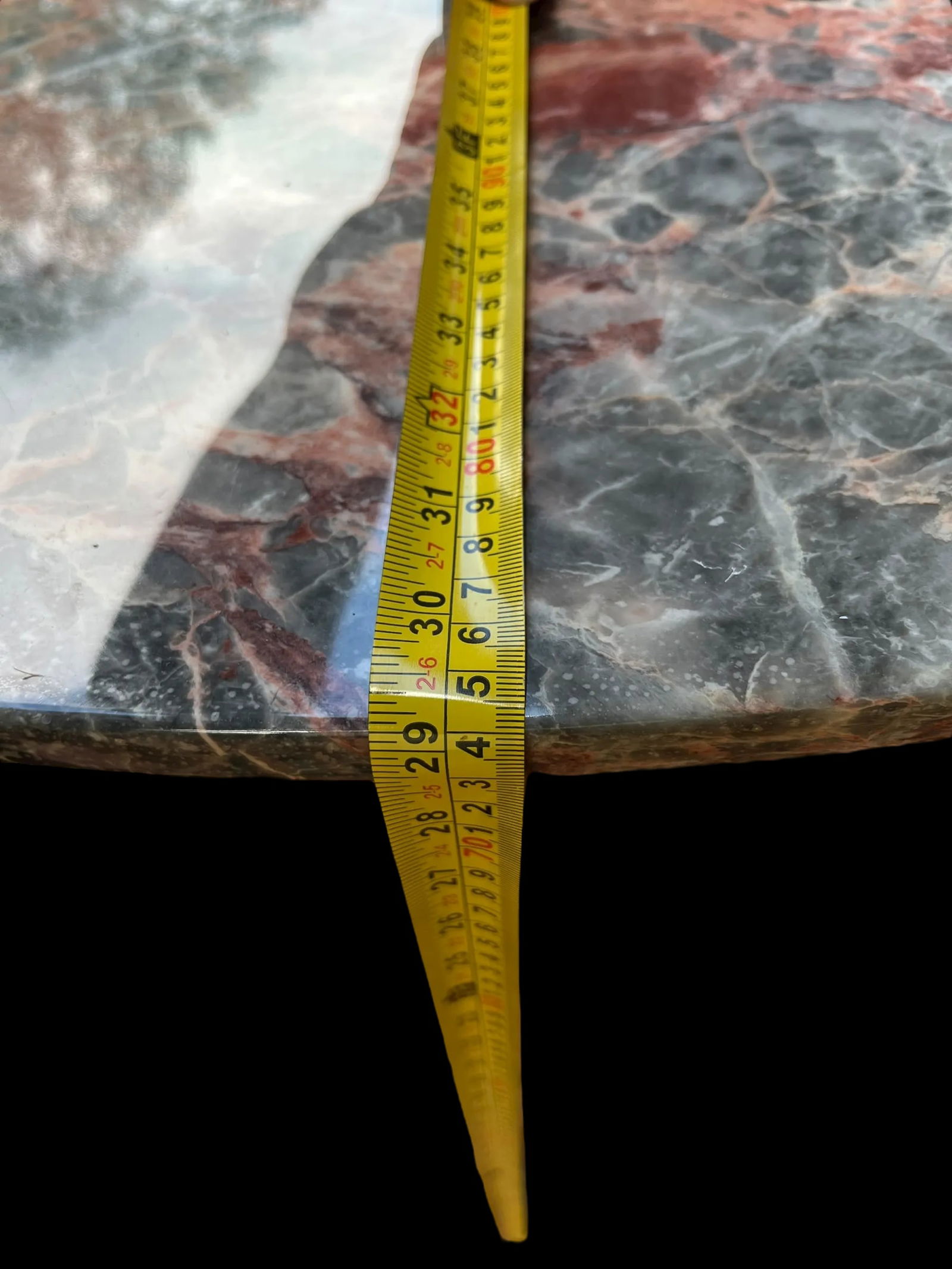 1970s Italian Breccia Pernice Marble Round Dining Table After Maurice Villency – 48" - 10