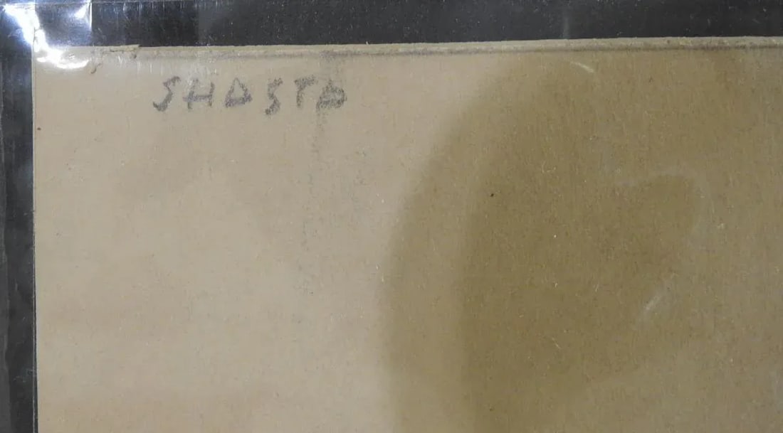 Early 20th Century Ralph Holmes Shasta Mountains Pencil Study Drawing - 8