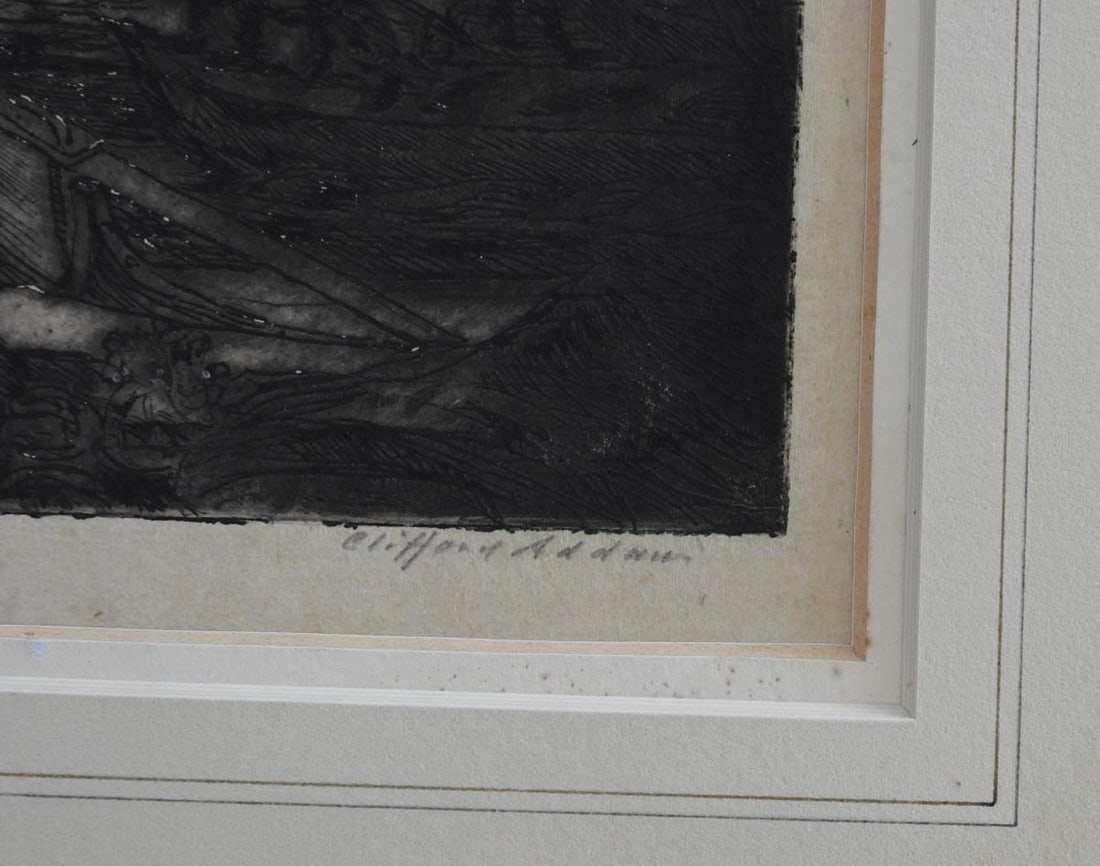 Early 20th Century Clifford Addams Guardi Rialto Bridge Venice Italy Etching - 2