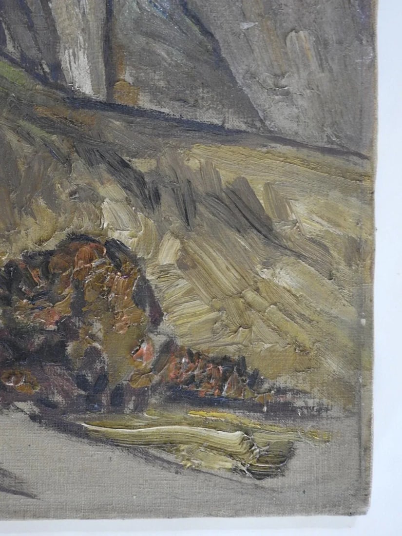 Early 20th Century Impressionist Rocky Mountain Landscape Painting - 4