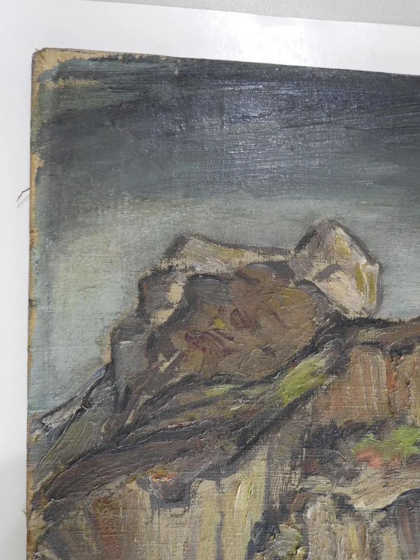 Early 20th Century Impressionist Rocky Mountain Landscape Painting - 6