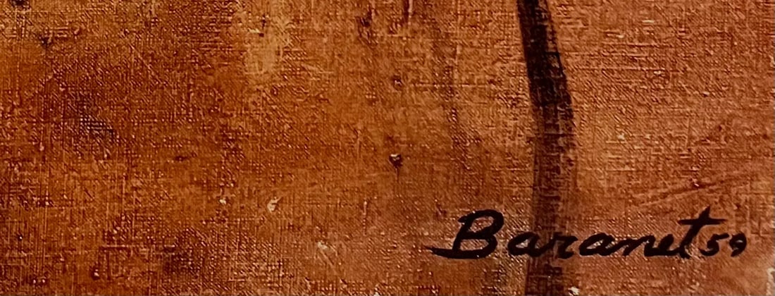 1959 Portrait of a Patrician Woman-Oil on Canvas-Signed - 3