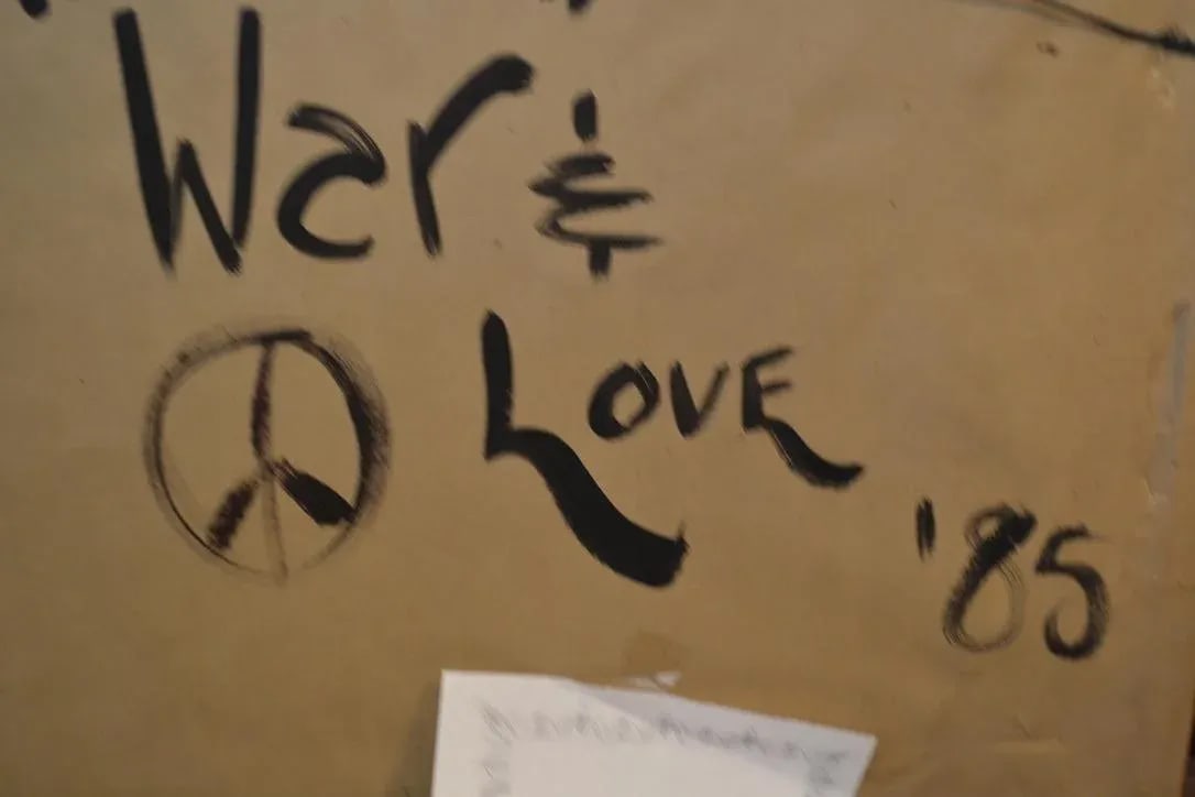 Original Peter Keil "War & Love" Mixed Media Oil Painting - 5