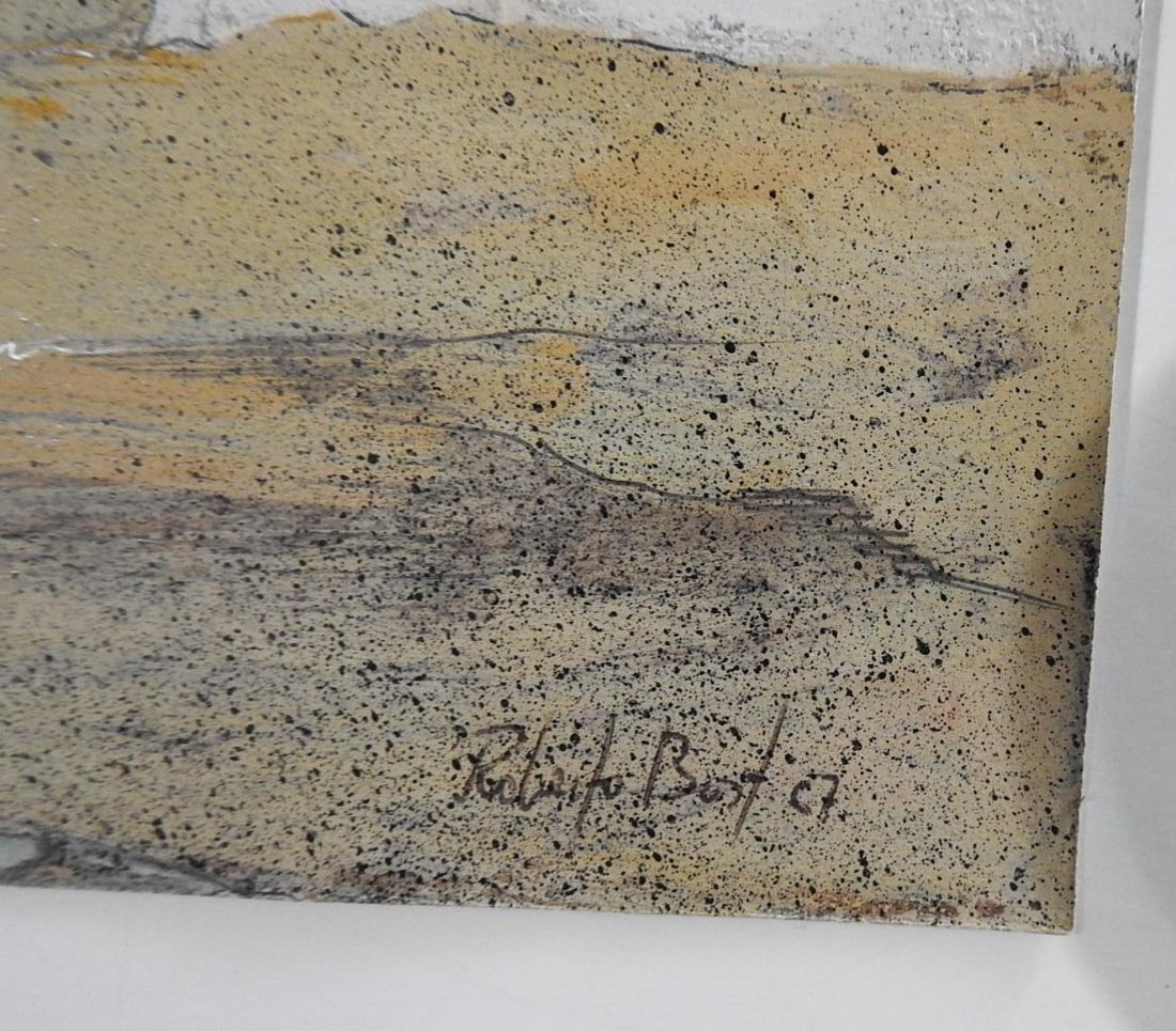 1967 Roberto Bort Spanish Village Painting - 2