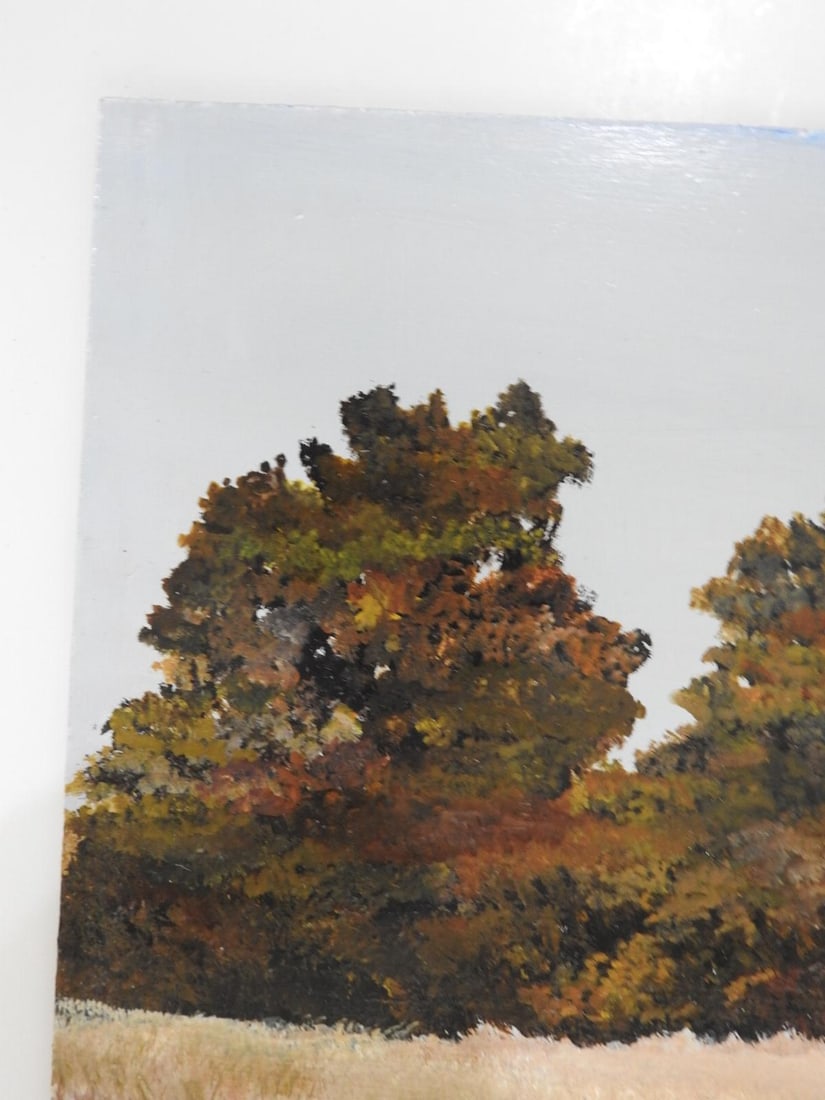 Late 20th Century Homestead Ranch Landscape Painting - 4