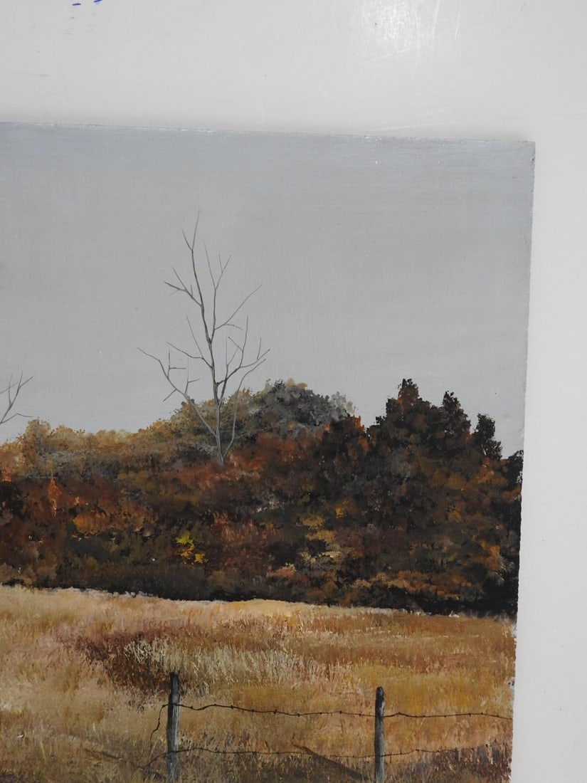 Late 20th Century Homestead Ranch Landscape Painting - 5