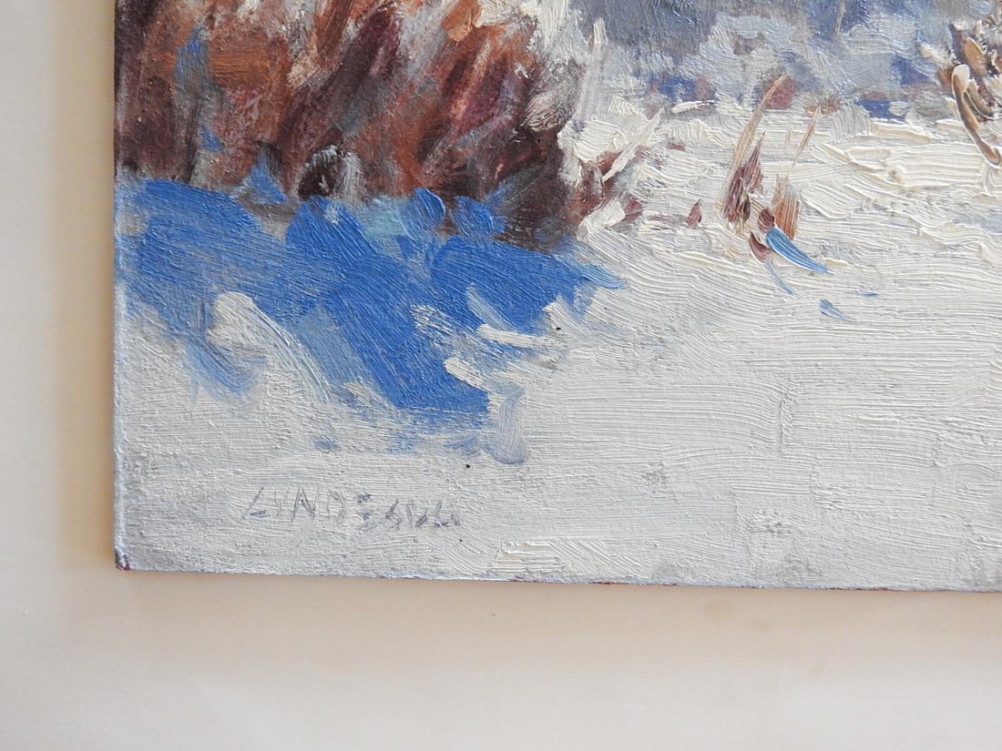 Contemporary Montana Winter Landscape Plain Air Painting - 2