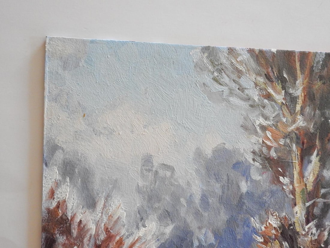 Contemporary Montana Winter Landscape Plain Air Painting - 4