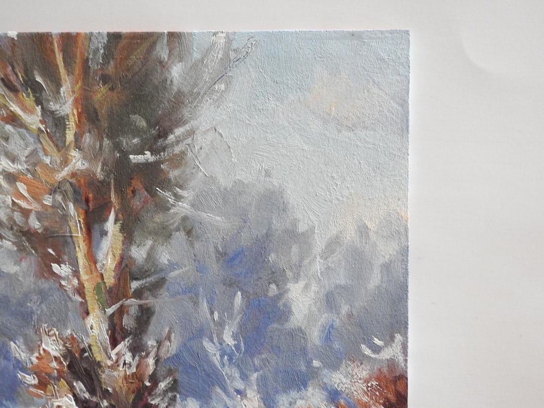 Contemporary Montana Winter Landscape Plain Air Painting - 5