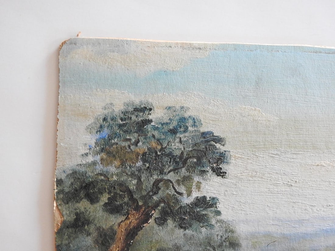 Early 20th Century Texas Bluebonnet Landscape Painting - 3