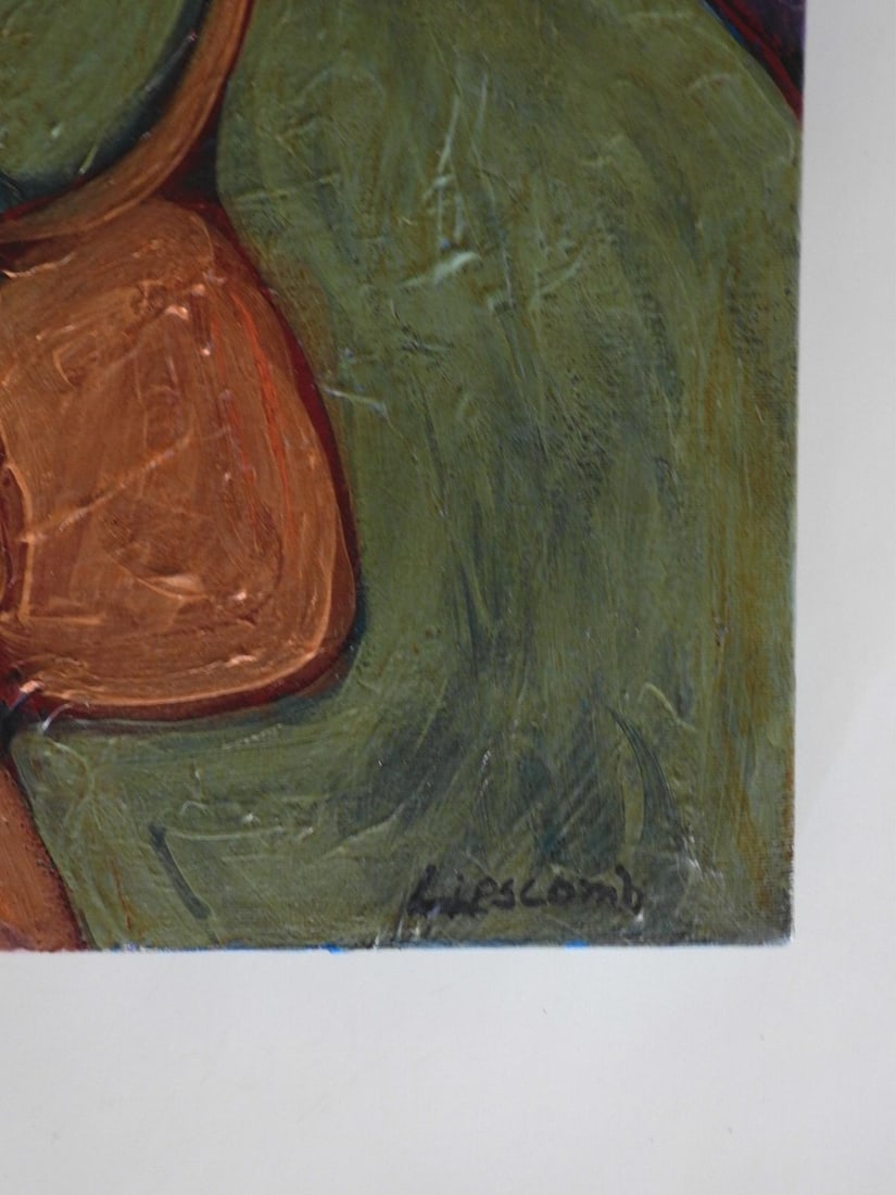 Contemporary Portrait Painting of Woman in Green Hat - 2