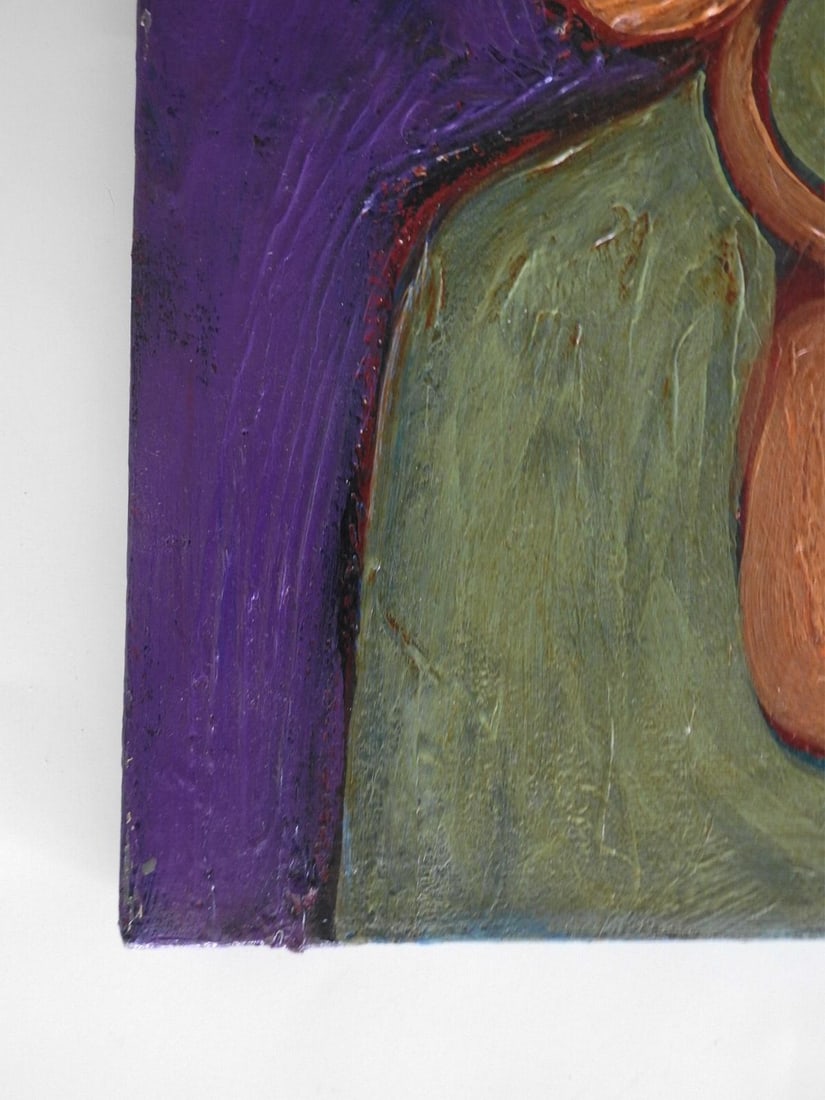 Contemporary Portrait Painting of Woman in Green Hat - 3