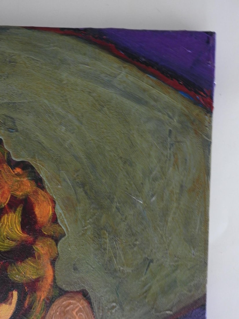 Contemporary Portrait Painting of Woman in Green Hat - 5