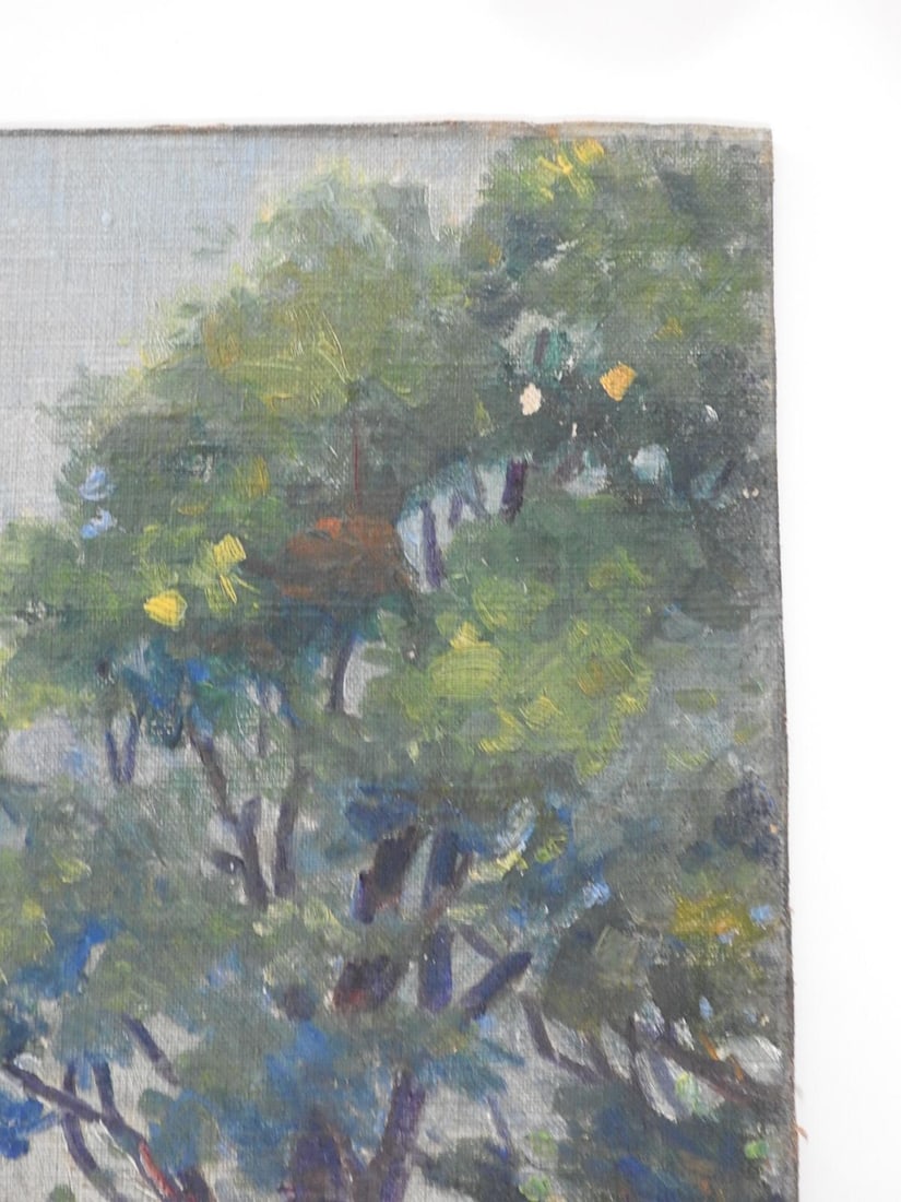 Early 20th Century Farmhouse Landscape Painting - 5