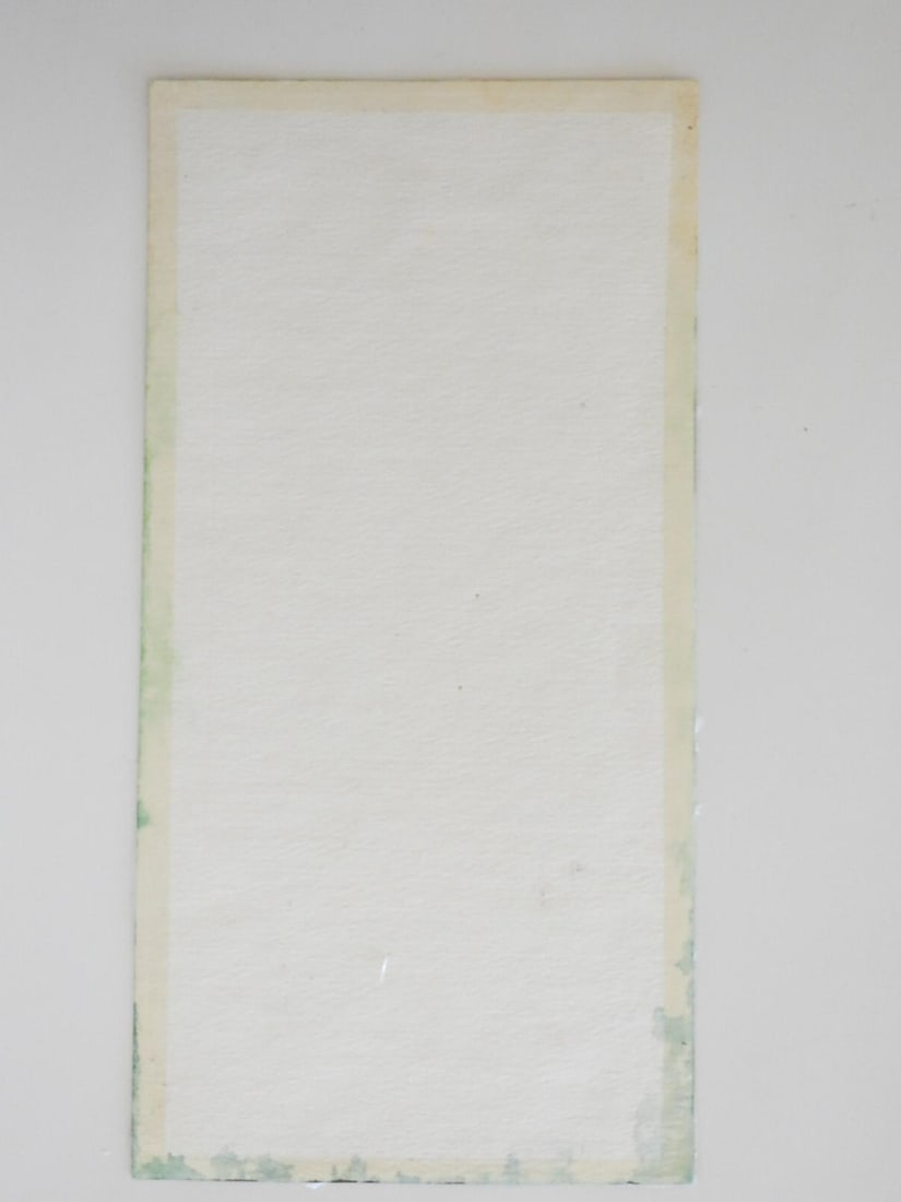 Late 20th Century Woman Leaning on Fence Watercolor Painting - 3