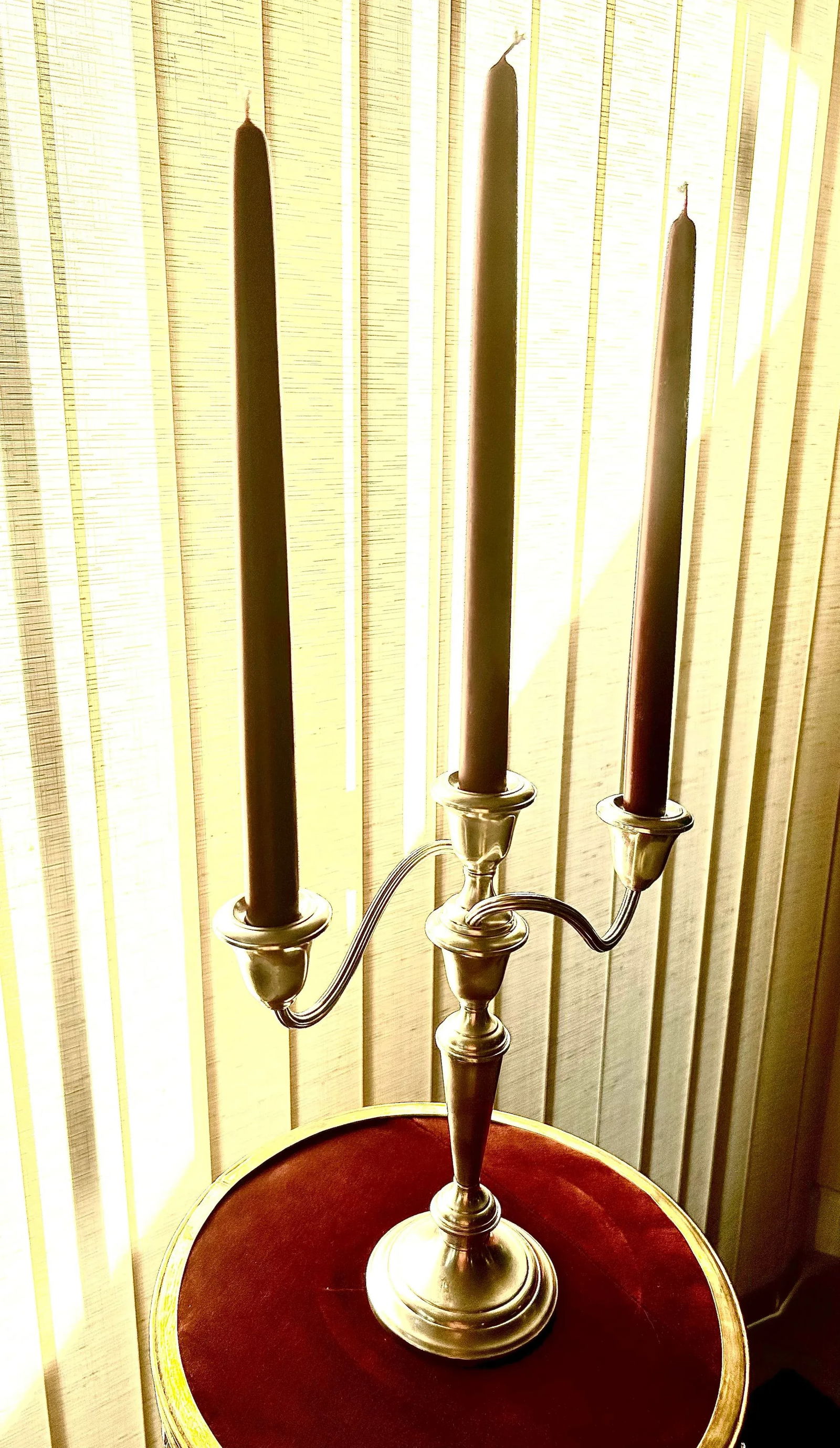 Pair of Tall, Antique, Sterling Silver, Gorham #808 Puritan Patterned, Convertible Candelabras, Weig - 10