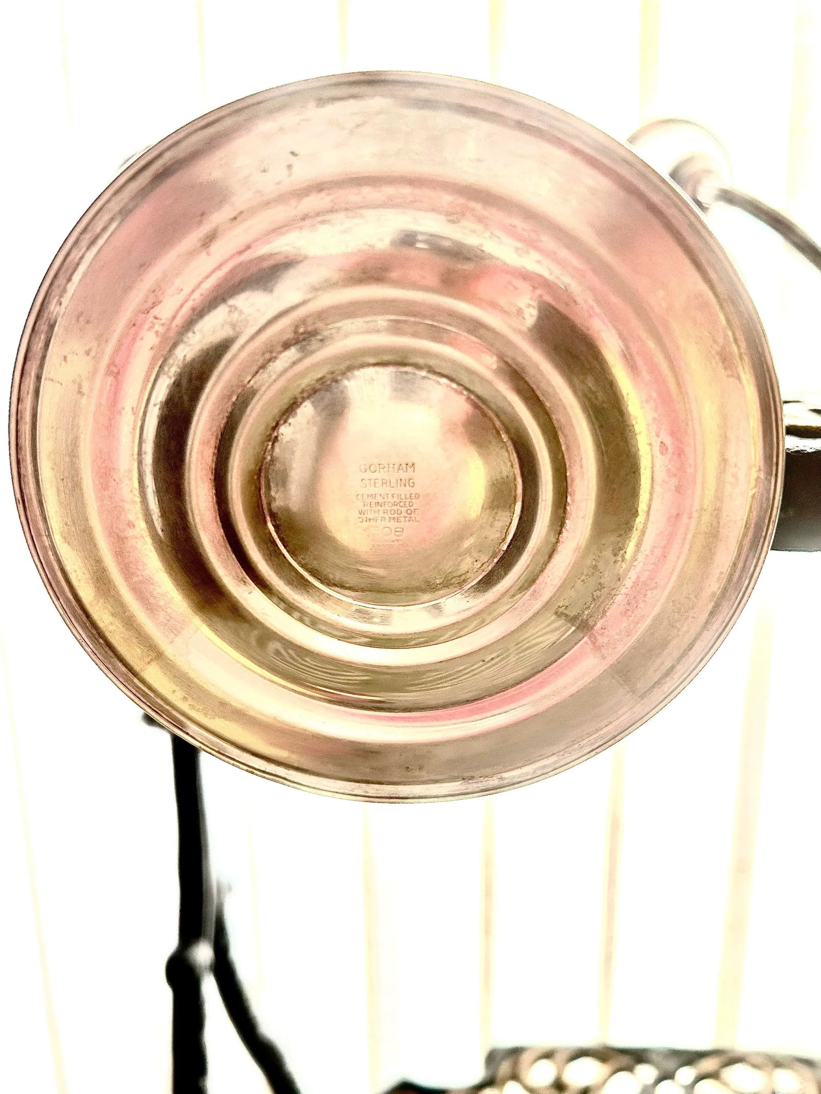 Pair of Tall, Antique, Sterling Silver, Gorham #808 Puritan Patterned, Convertible Candelabras, Weig - 11