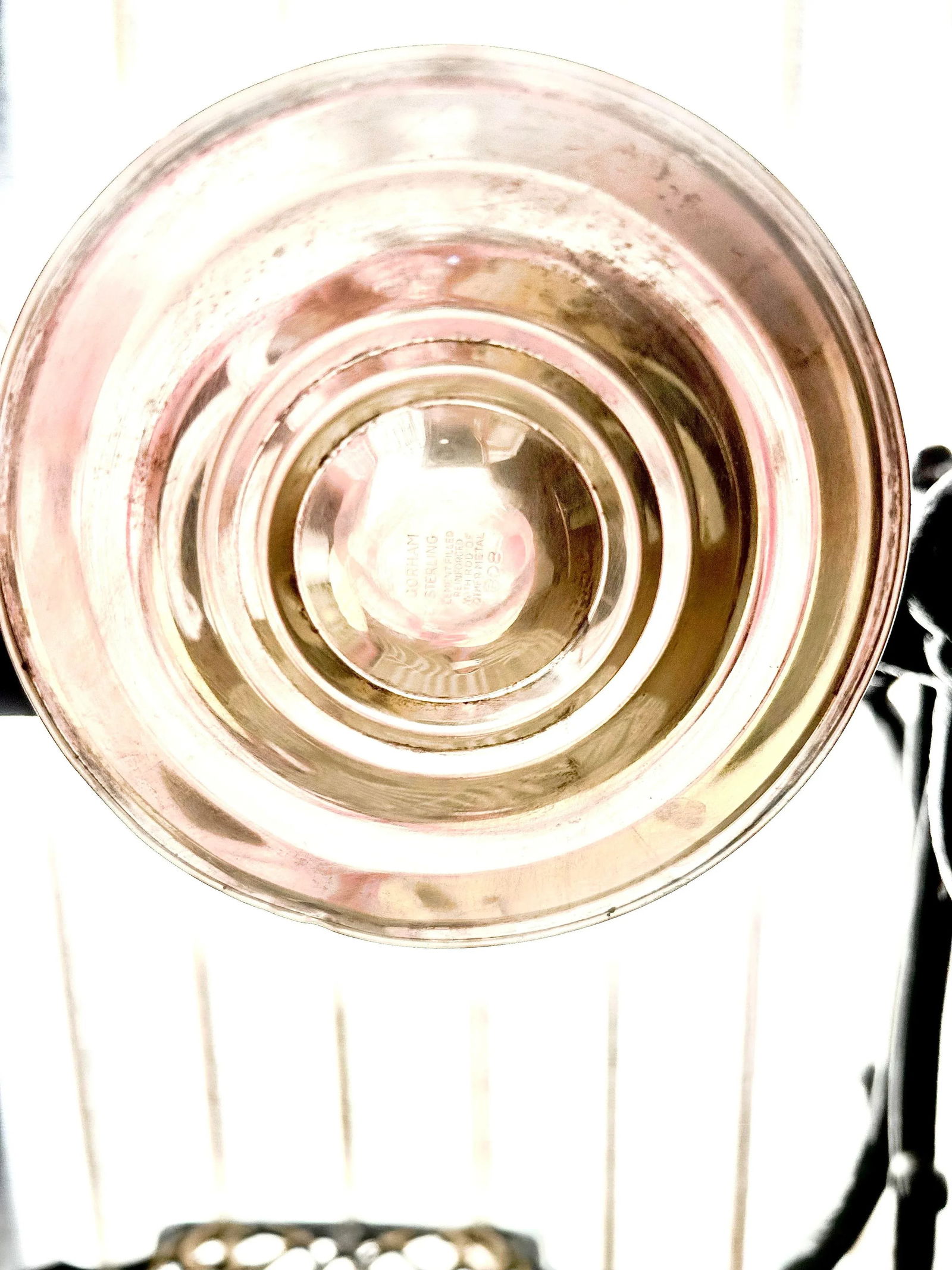 Pair of Tall, Antique, Sterling Silver, Gorham #808 Puritan Patterned, Convertible Candelabras, Weig - 12