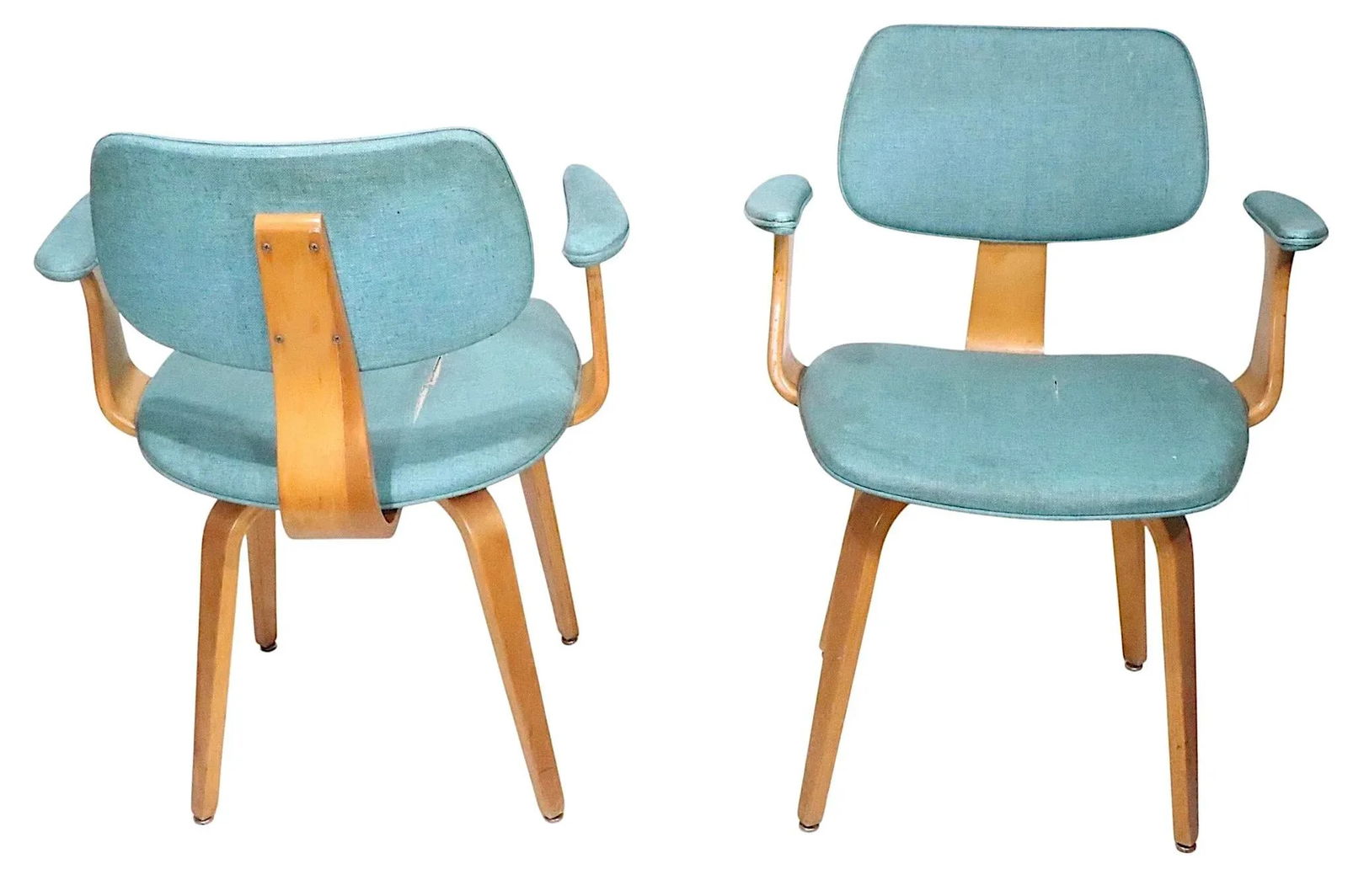 Pr. Mid Century Bentwood Chairs by Joe Atkinson for Thonet - 12